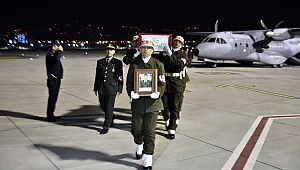 Şehit uzman çavuşun naaşı Kahramanmaraş'a getirildi 