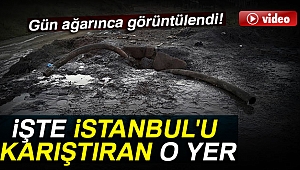 Tuzla'da kaçak kimyasal madde dökülen alan gündüz görüntülendi