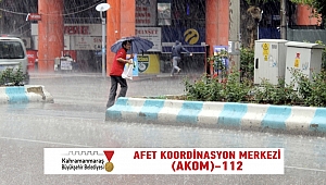 AKOM’ dan yağış uyarısı