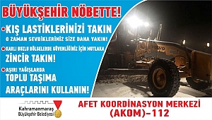 Akom: “kış şartlarına karşı hazırlıklı olun”