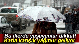 Bu illerde yaşayanlar dikkat! Karla karışık yağmur geliyor |19 Ocak Cuma yurtta hava durumu