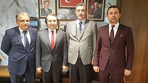 Celalettin Güvenç Belediye Başkanlarıyla Genel Müdürleri ziyaret etti....