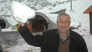 Göksun’da kar sevinci