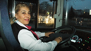 Kadınlara özel otobüse kadın şoför