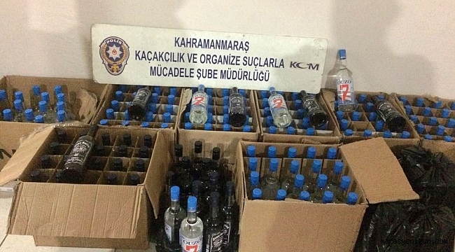 Kahramanmaraş’ta kaçak içki operasyonu