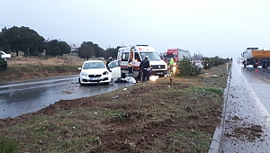 Kahramanmaraş’ta taziye dönüşü kaza: 1 ölü 2 yaralı