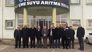 Muhtarlardan ayvalı arıtma tesisine gezi