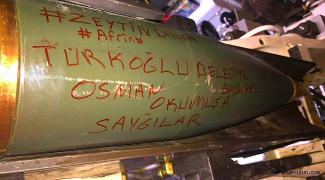 Zeytin dalı operasyonu'nda Başkan Okumuş'a bombalı jest!