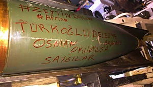 Zeytin dalı operasyonu'nda Başkan Okumuş'a bombalı jest!