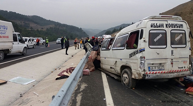 Kahramanmaraş’ta feci kaza: 9 ölü, 7 yaralı 