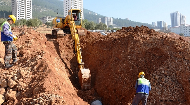 Kaski, cumhuriyet mahallesinde yağmur suyu çalışması başlattı