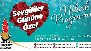 Onikişubat Belediyesi 14 Şubat Sevgililer Günü’nde Nikah Programı Düzenliyor