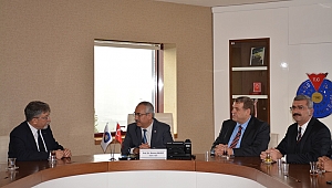 ZİRAAT MÜHENDİSLERİ ODASI BAŞKANI ÖZDEN GÜNGÖR, REKTÖR DEVECİ’Yİ ZİYARET ETTİ