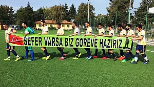 AMATÖR MAÇTA ‘SEFERE HAZIRIZ’ MESAJI 