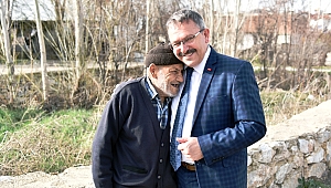 BAŞKAN AYDIN, YAŞLILARI ZİYARET ETTİ