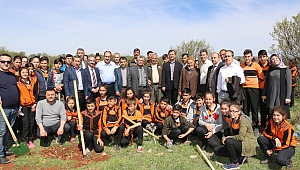BAŞKAN BOZDAĞ VE ÖĞRENCİLER ŞEHİTLER HATIRA ORMANINDA FİDAN DİKİMİ GERÇEKLEŞTİRDİ