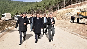 BAŞKAN ERKOÇ KUZEY ÇEVRE YOLUNU İNCELEDİ
