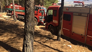 ORMAN YANGININA DAKİKALAR İÇİNDE MÜDAHALE