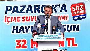 PAZARCIK’A İÇMESUYU YATIRIMI