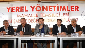 BAŞKAN BOZDAĞ; EĞİTİMCİLER VE MAHALLE TEMSİLCİLERİYLE BİR ARAYA GELDİ