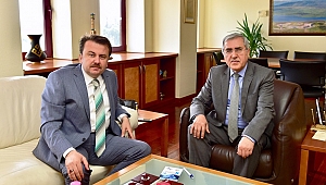 BAŞKAN ERKOÇ’TAN REKTÖR CAN’A ZİYARET