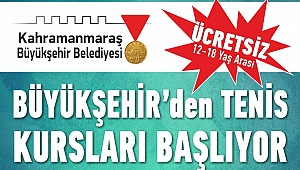 BÜYÜKŞEHİR’DEN TENİS KURSLARI