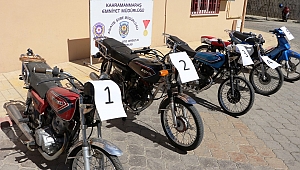ÇALDIKLARI MOTOSİKLETLERİ TANINMAZ HALE GETİRDİLER 