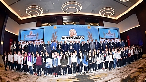 DERECEYE GİREN BELEDİYELER ÖDÜLLERİNİ ALDI 