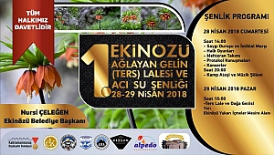 EKİNÖZÜ’NDE TERS LALE VE İÇMELER ŞENLİĞİ BAŞLIYOR