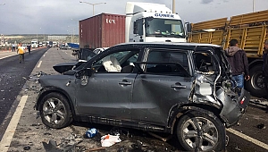 KAHRAMANMARAŞ'TA ZİNCİRLEME TRAFİK KAZASI: 1 ÖLÜ, 17 YARALI 