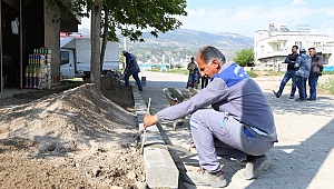 KANUNİ MAHALLESİNDE KİLİT PARKE ÇALIŞMASI