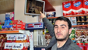 MARKETİN KASASINI 15 SANİYEDE SOYDU 
