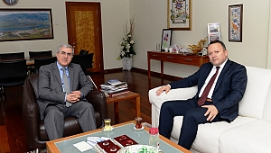 SGK İL MÜDÜRÜ AKBALABAN, KSÜ REKTÖRÜ PROF. DR. NİYAZİ CAN’I ZİYARETİ