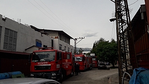TEKSTİL FABRİKASINDA YANGIN 