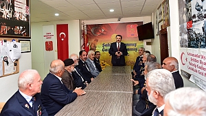 BAŞKAN ERKOÇ’TAN MUHARİP GAZİLERE ZİYARET
