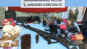 KAHRAMANMARAŞ'TA SİLAH VE MÜHİMMAT ELE GEÇİRİLDİ 