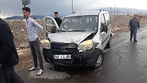 KAHRAMANMARAŞ’TA ZİNCİRLEME KAZA: 2 YARALI 