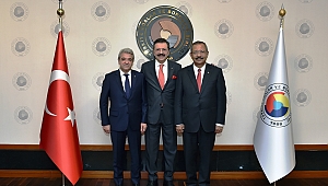 KMTSO YÖNETİMİ TOBB BAŞKANI HİSARCIKLIOĞLU’NU ZİYARET ETTİ