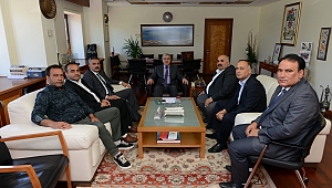 MAHALLE MUHTARLARI, REKTÖR PROF. DR. NİYAZİ CAN’I ZİYARET ETTİLER