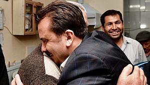 BAŞKAN ERKOÇ'A SEVGİ SELİ