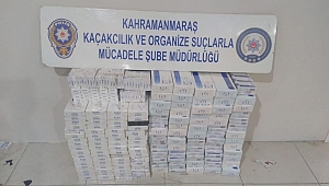 KAHRAMANMARAŞ’TA KAÇAK SİGARA OPERASYONU 