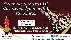 ONİKİŞUBAT BELEDİYESİ HÜNERLİ ELLERİ ÖDÜLLERİYLE BULUŞTURACAK