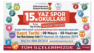 YAZ SPOR OKULLARI 29 HAZİRAN’DA AÇILIYOR