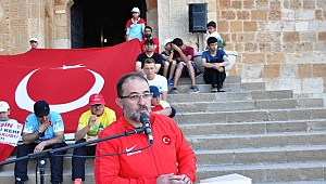 AFŞİNLİLER 15 TEMMUZ ŞEHİTLERİNİ ANMAK İÇİN ESHAB-I KEHF’E YÜRÜDÜ 