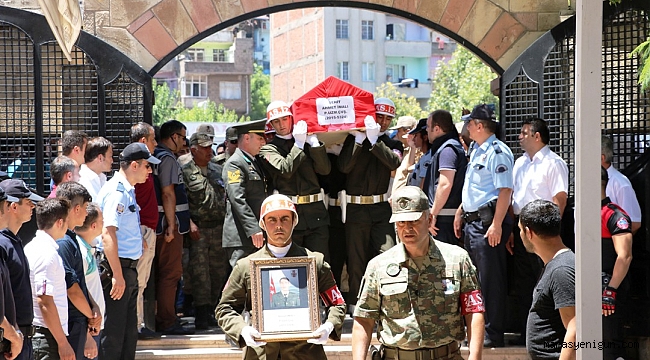 KAHRAMANMARAŞ ŞEHİDİNİ UĞURLADI