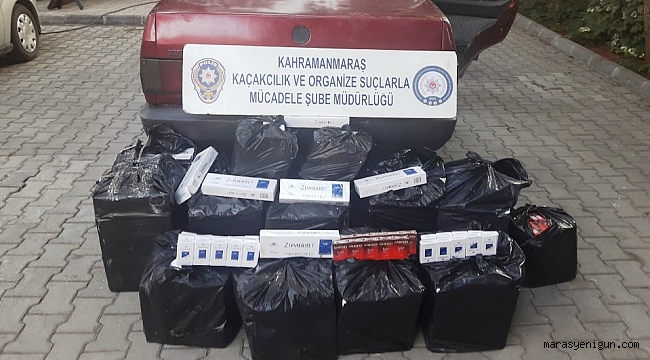 KAHRAMANMARAŞ'TA 3 BİN 630 PAKET KAÇAK SİGARA ELE GEÇİRİLDİ