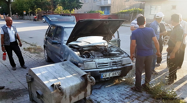 SEYİR HALİNDEKİ ARAÇ YANDI