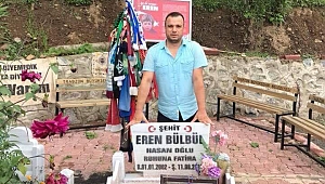 EREN BÜLBÜL'ÜN MEZARINI ZİYARET ETMEK İÇİN 4 BİN KİLOMETRE YOL KATETTİ 