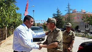 İL JANDARMA KOMUTANI’NDAN BAŞKAN ÇELEĞEN’E VEDA ZİYARETİ