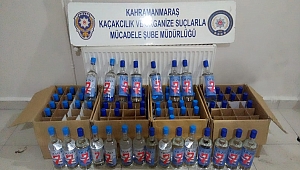 KAHRAMANMARAŞ’TA 79 ŞİŞE KAÇAK İÇKİ ELE GEÇİRİLDİ 